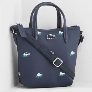 Lacoste L.12.12 Concept Petit Piqué Coated Canvas Mini Zip Tote Bag